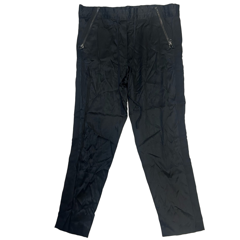 3.1 Phillip Lim Black 100% Silk Jogger Pants Luxury Designer Track Pant ($399)